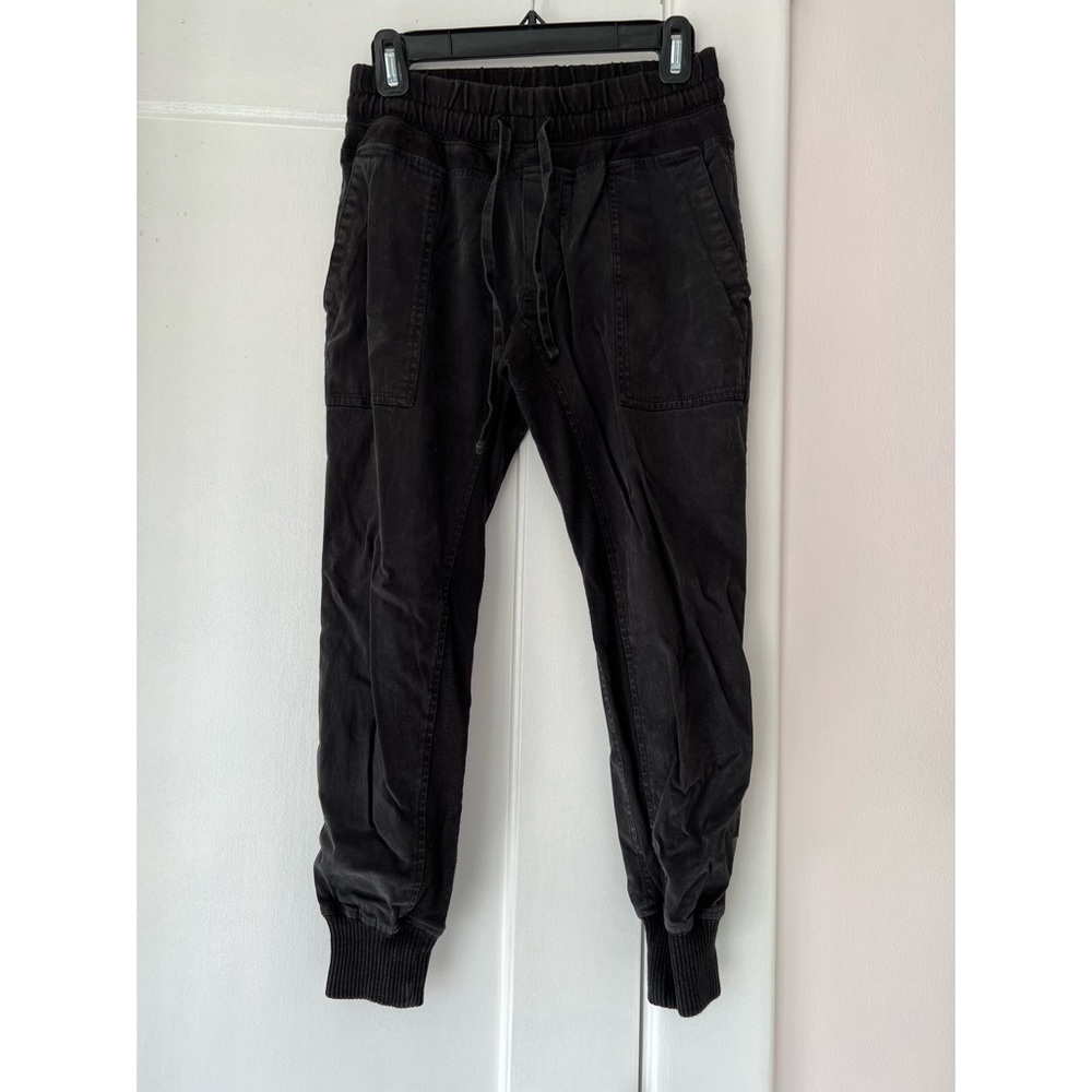Black Cotton James Perse Sweatpants